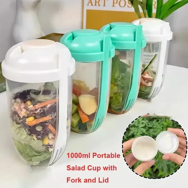 Meal Prep Yogurt - Portable Salad Bowl with Lid and