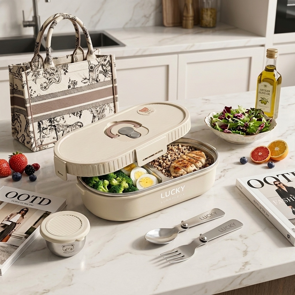 Meal Prep Kit - Microwavable 304 Stainless Steel Bento Lunch