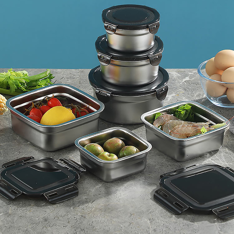 Meal Prep Kit - Stainless Steel Food Container Fresh Keeping