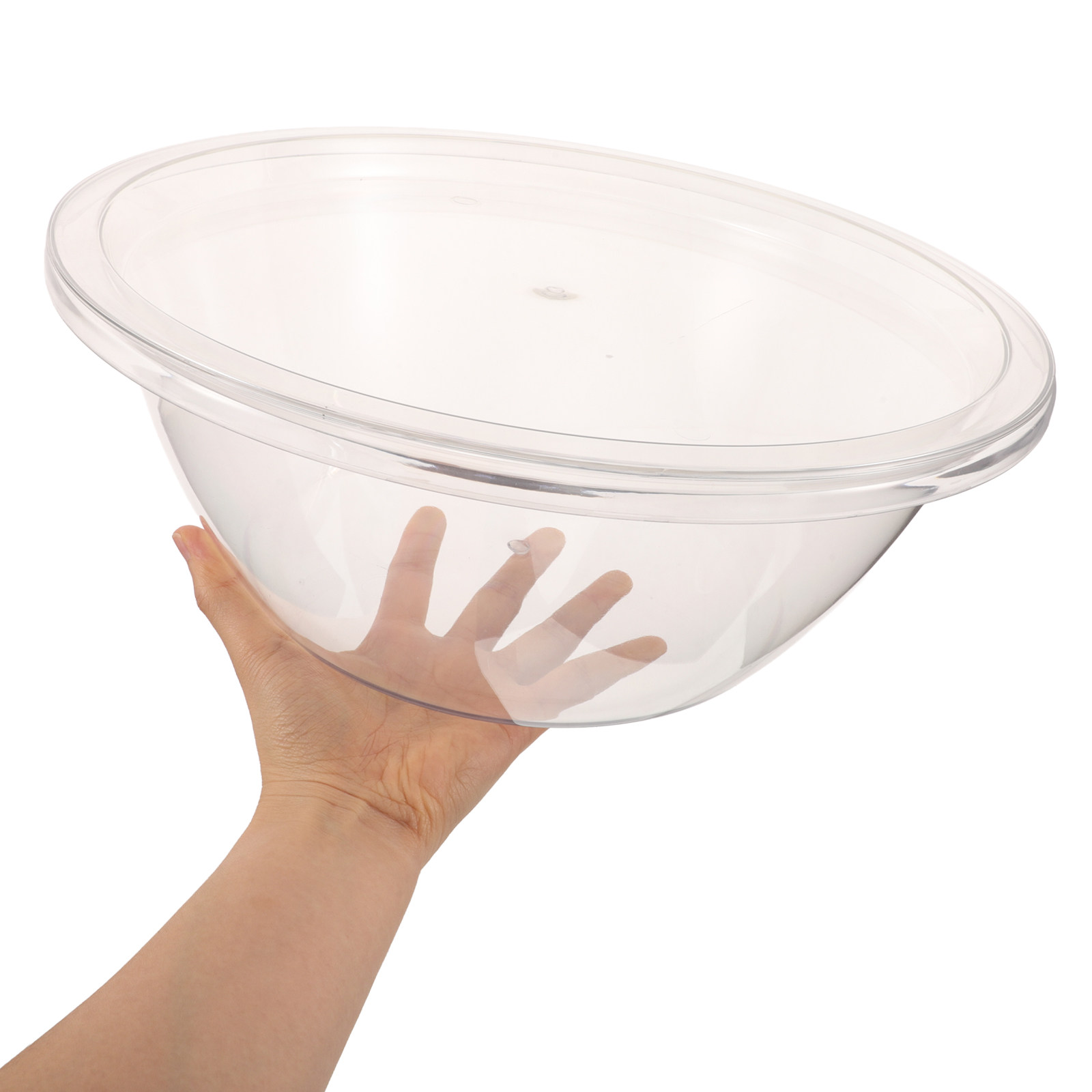 Meal Prep Food - 2Sets Plastic Baking Mixing Bowls Clear