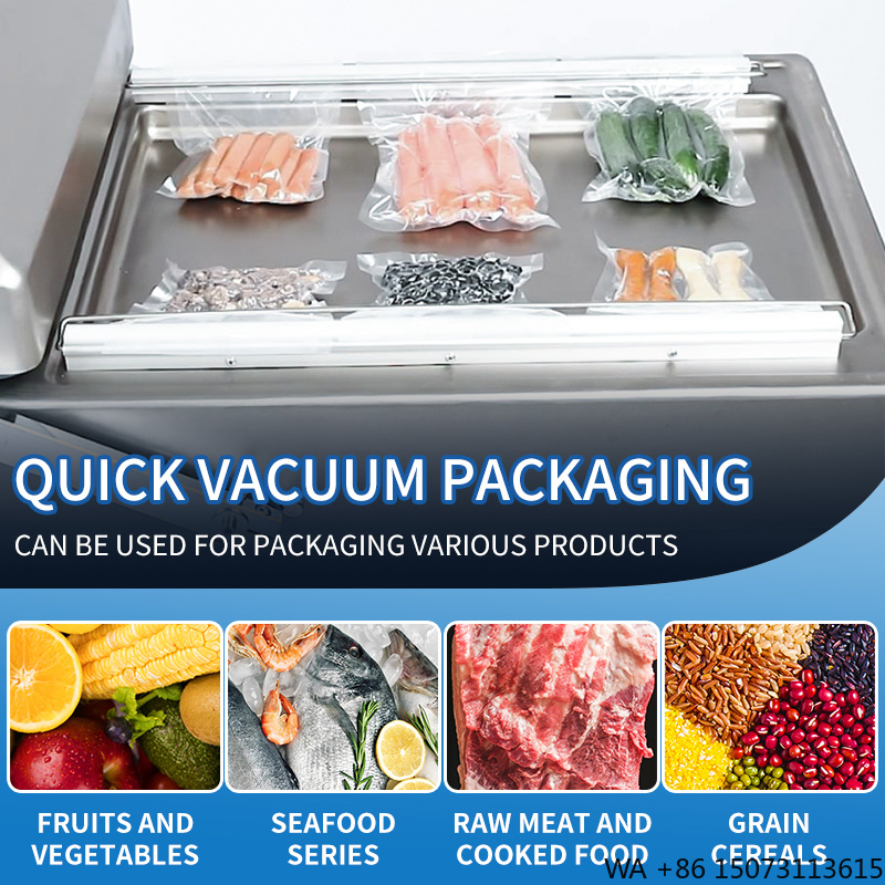 Meal Prep Food - DZ-500 Commercial Vacuum Sealer Double Chamber