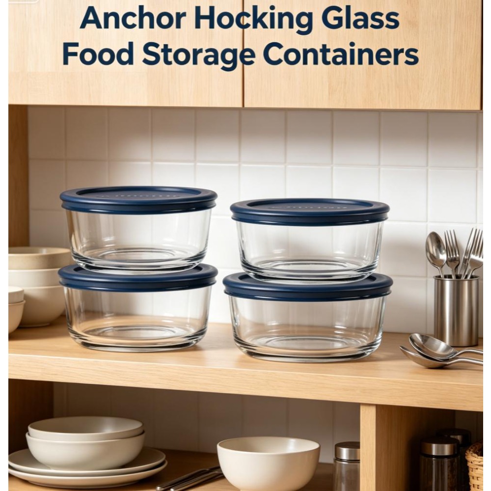 Meal Prep Kit - 3 Pack 2 Cup Round Tempered