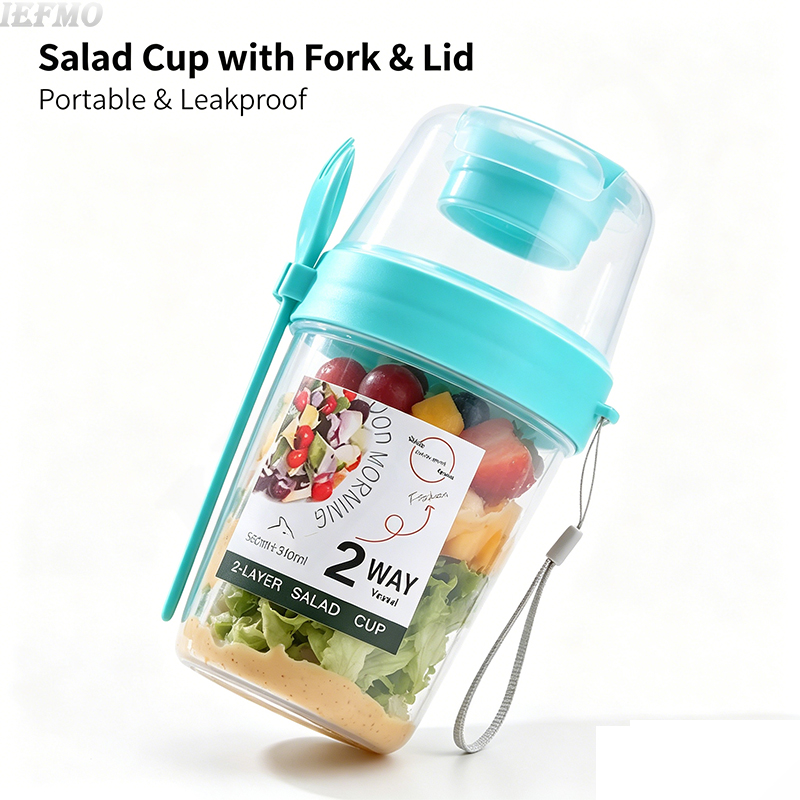 On-the-Go Salad Bowl Set with  - Meal Prep Weight Loss recension och pris