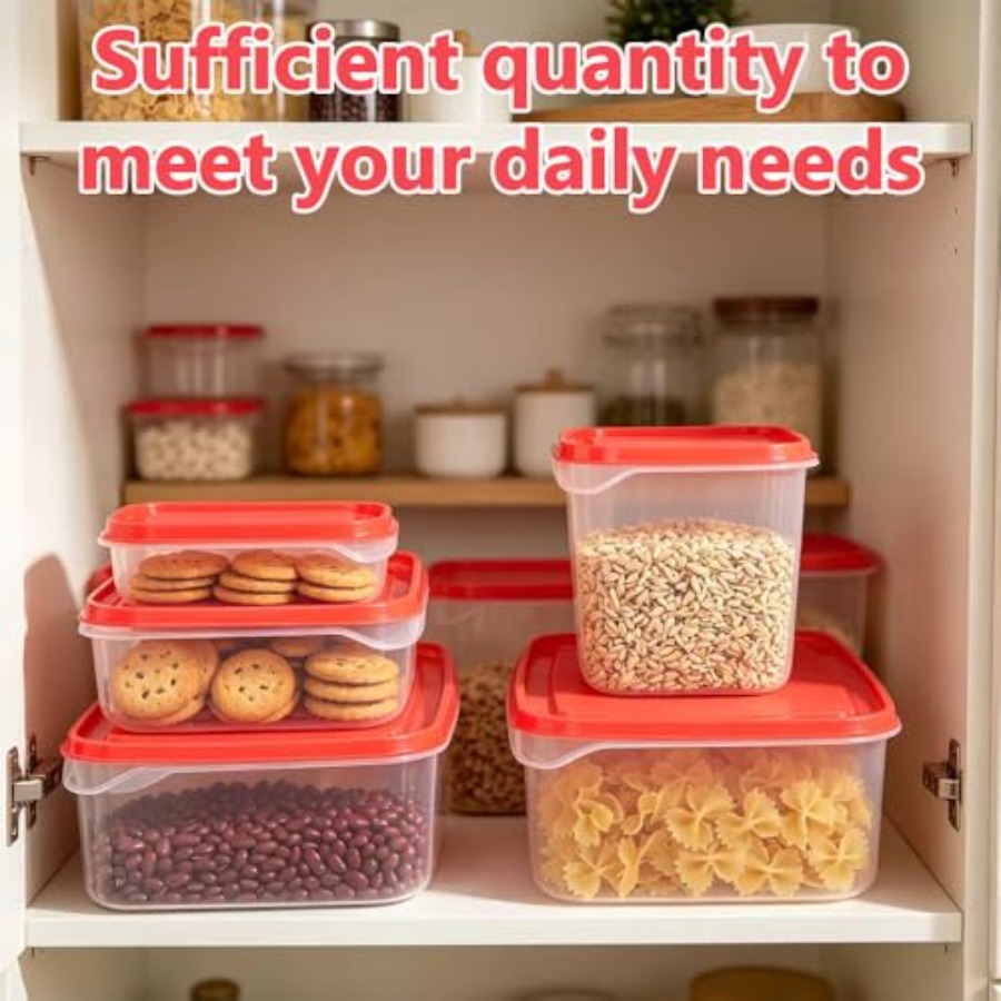 17Pcs Plastic Food Storage Set - Meal Prep Food recension och pris