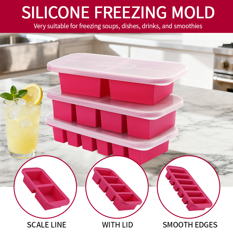 2 Or 3-Piece Silicone Freezer  - Meal Prep Kit recension och pris