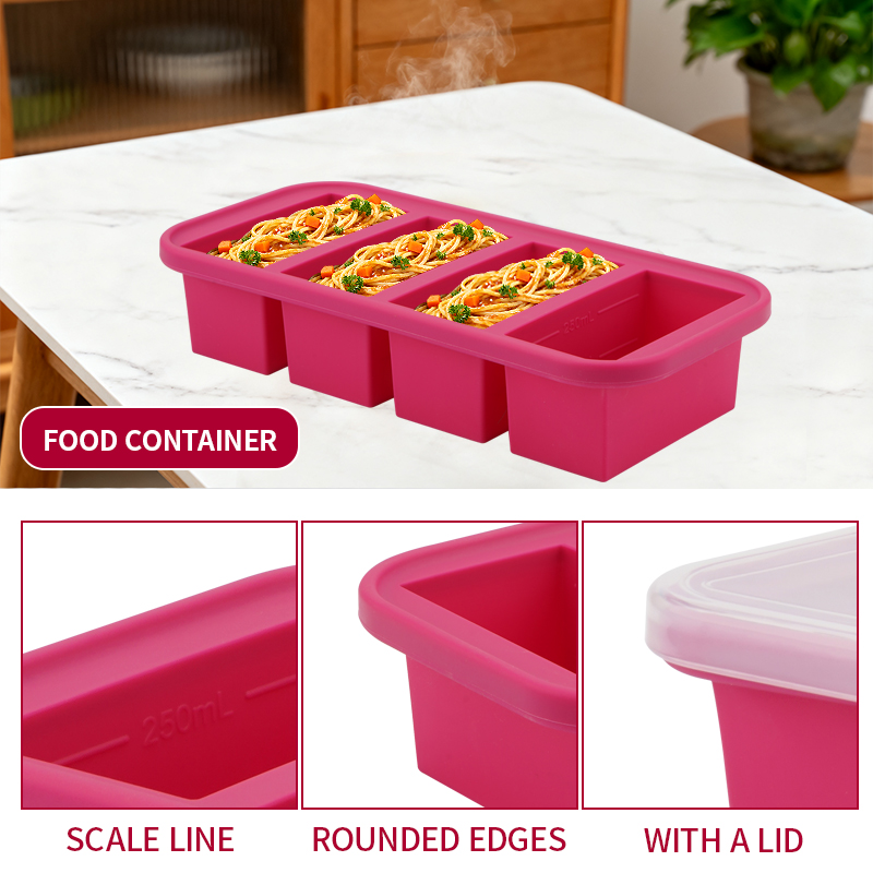 2 Or 3-Piece Silicone Freezer  - Meal Prep Kit recension och pris