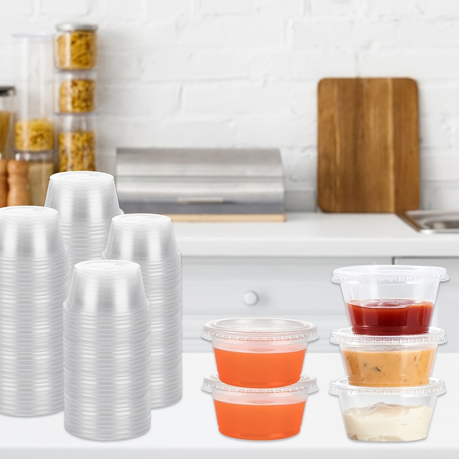 50/100pcs Disposable Sauce Sea - Meal Prep Jar recension och pris