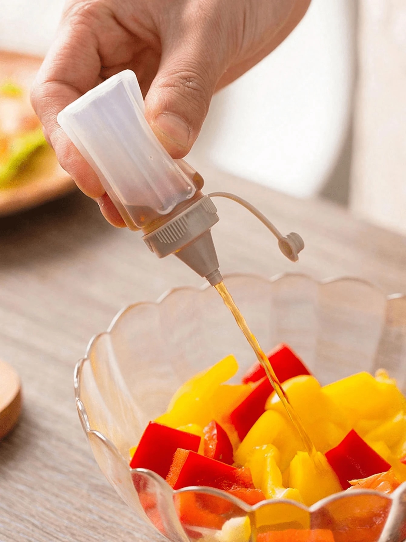 2/4/6Pcs Portable PP Sauce Squ - Herb Keeper Bottle recension och pris