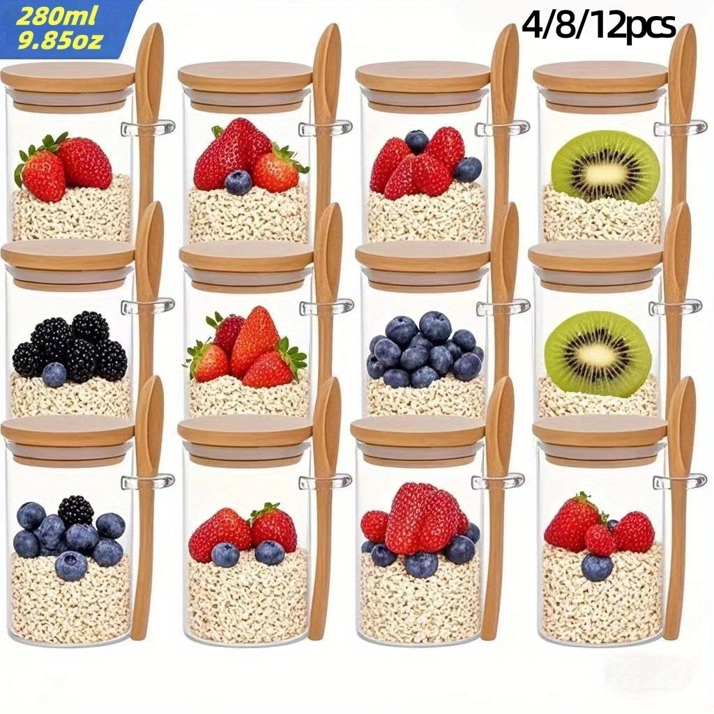 4/8/12Pcs, Oatmeal Breakfast C - Meal Prep Yogurt recension och pris