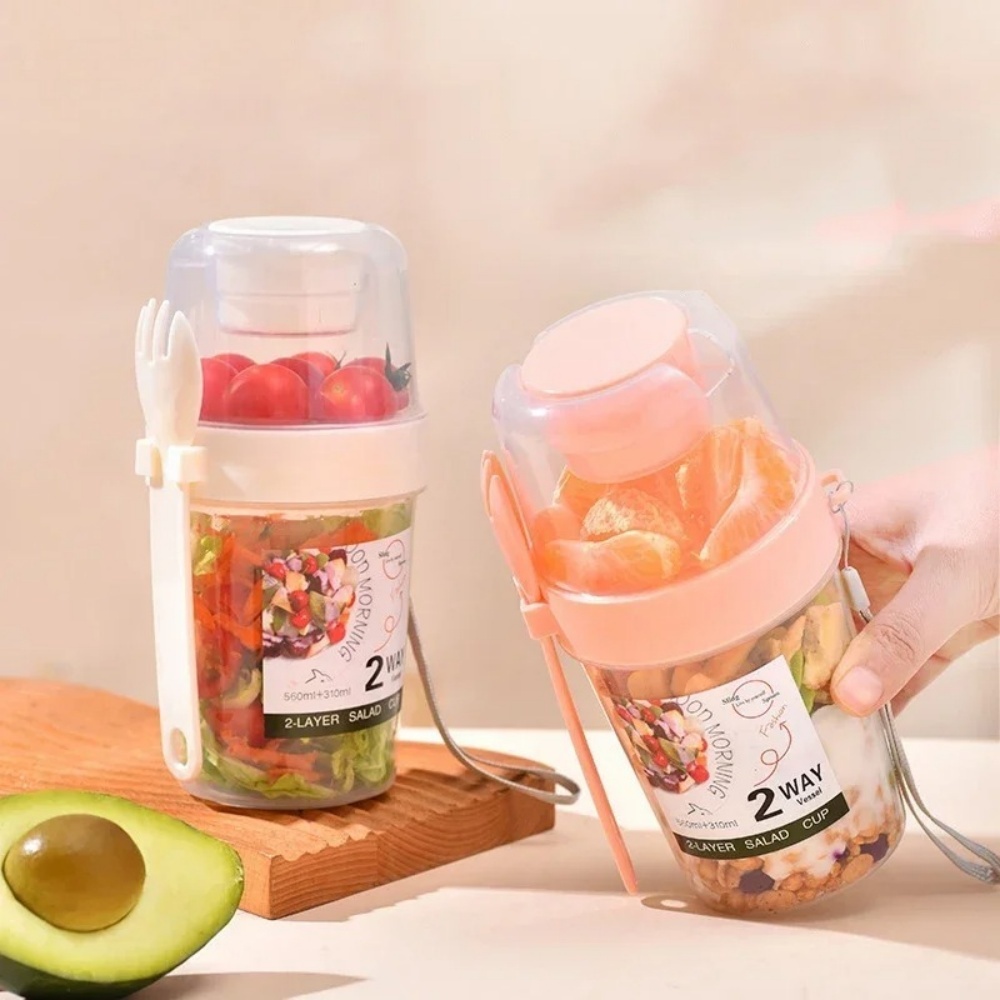 Portable Salad Cup Breakfast C - Meal Prep Yogurt recension och pris