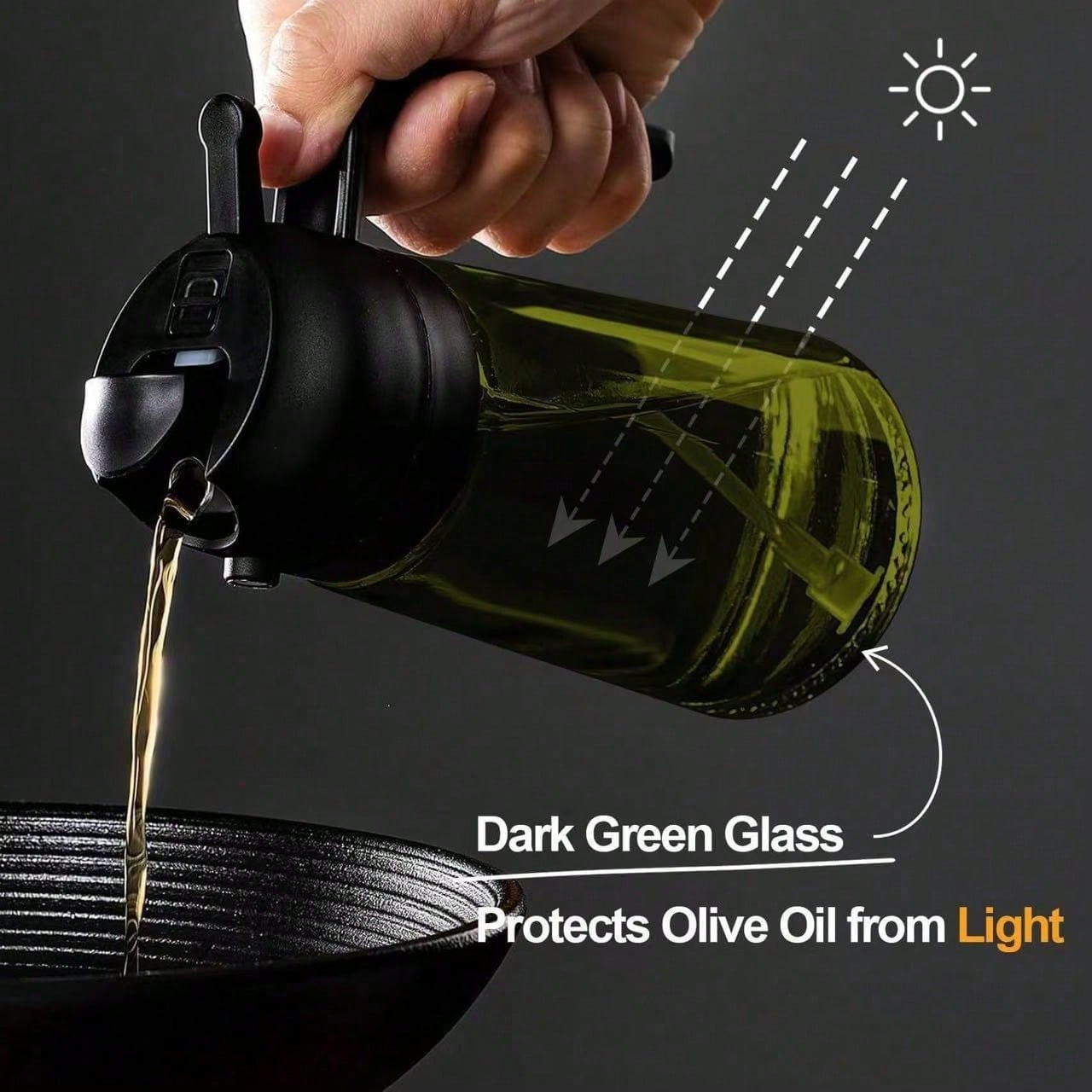High Grade Olive Oil Dispenser - Herb Keeper Bottle recension och pris