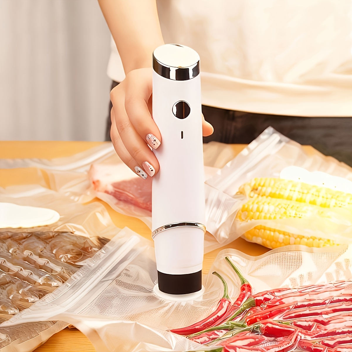 Handheld Rechargeable Food Vac - Meal Prep Kit recension och pris