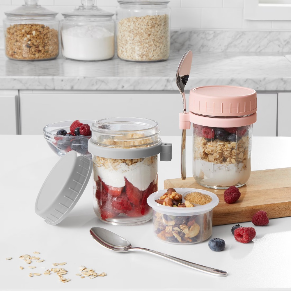 Portable Overnight Oats Food J - Meal Prep Jar recension och pris
