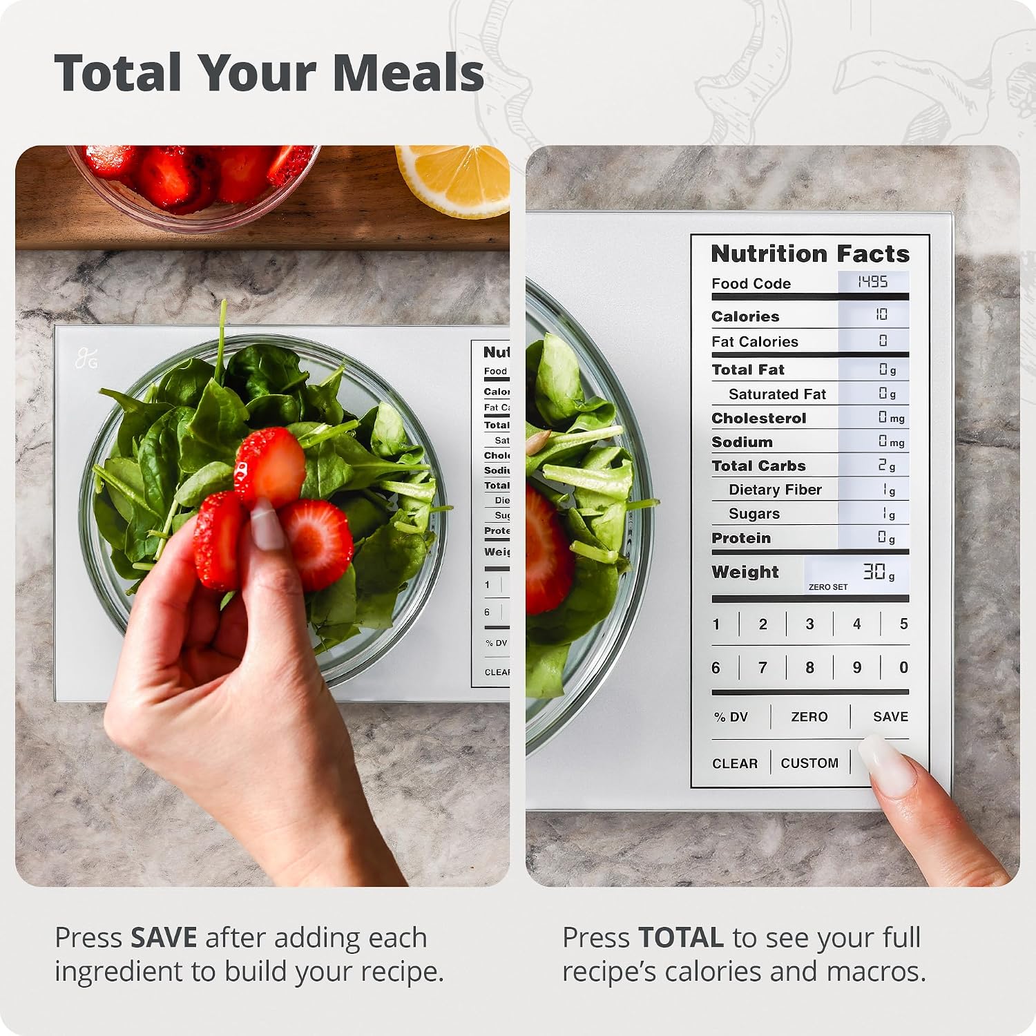Kitchen Scale Stainless Steel  - Meal Prep Weight Loss recension och pris