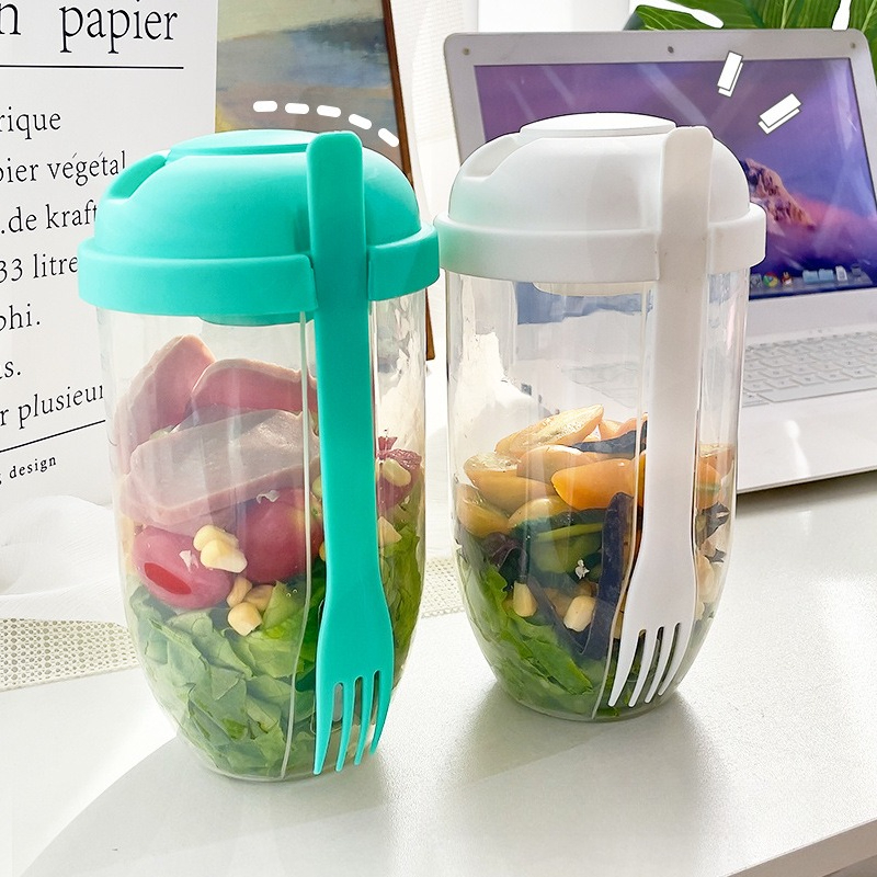 Portable Salad Bowl with Lid a - Meal Prep Yogurt recension och pris