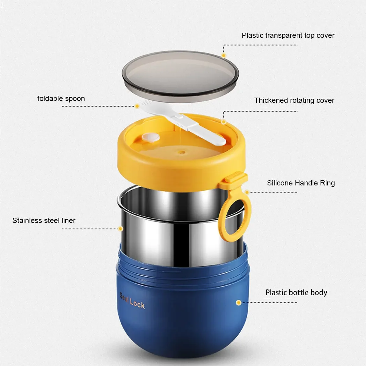 600ml/800ml  Breakfast Cups wi - Meal Prep Yogurt recension och pris