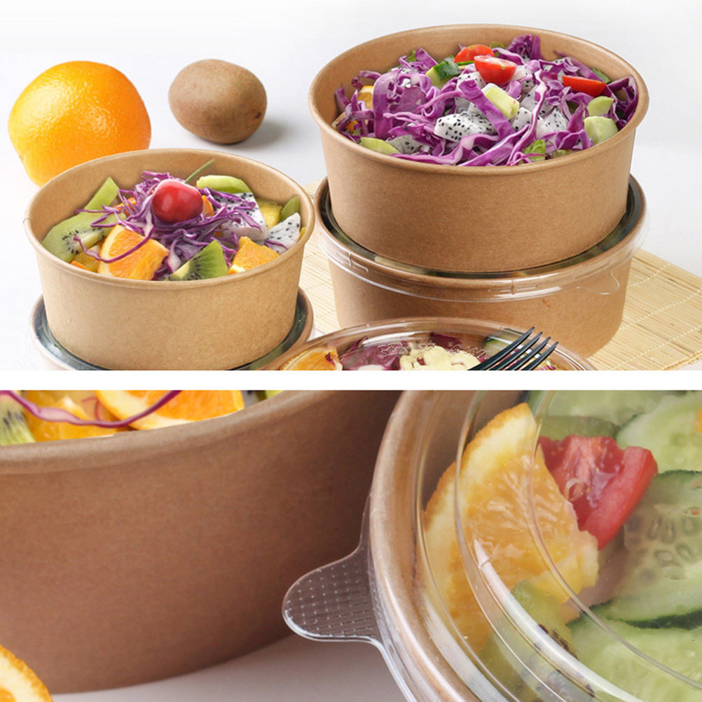 20pcs Kraft Paper Bowls with L - Meal Prep Food recension och pris
