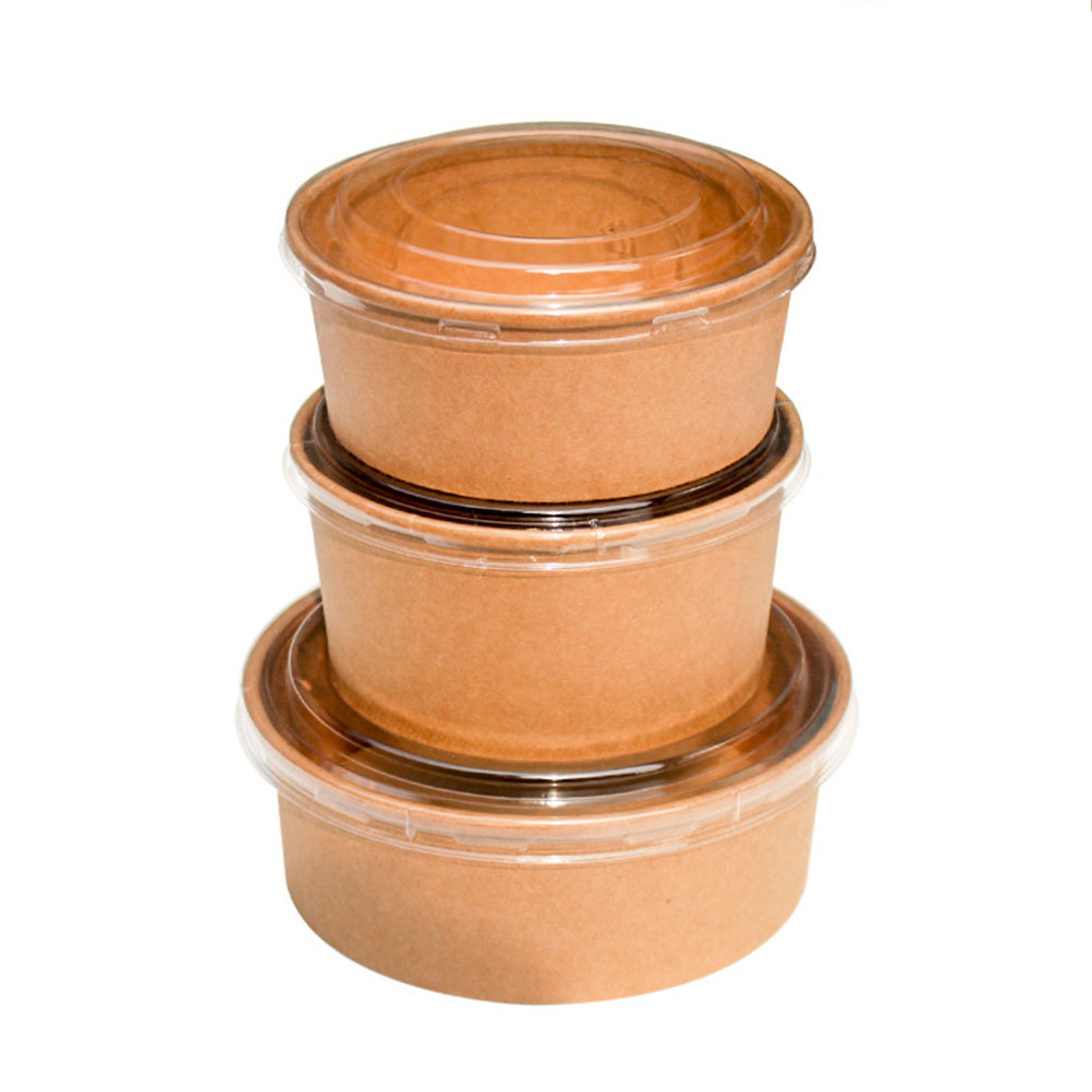 20pcs Kraft Paper Bowls with L - Meal Prep Food recension och pris