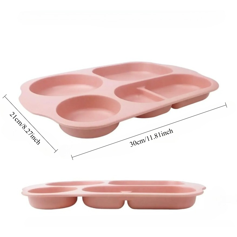 Reusable 5-Compartment Plate,  - Meal Prep Weight Loss recension och pris