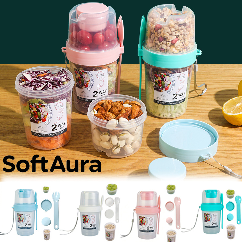 SoftAura Breakfast On The Go C - Meal Prep Jar recension och pris