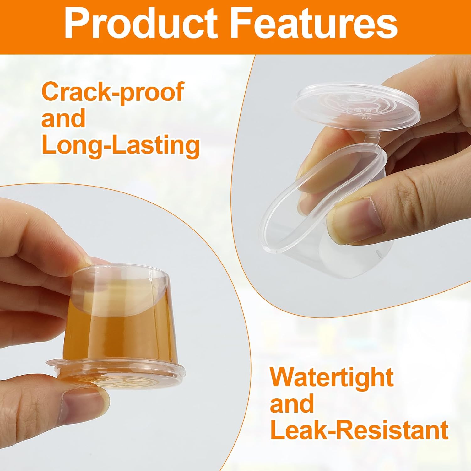 Disposable Clear Plastic Sauce - Meal Prep Jar recension och pris