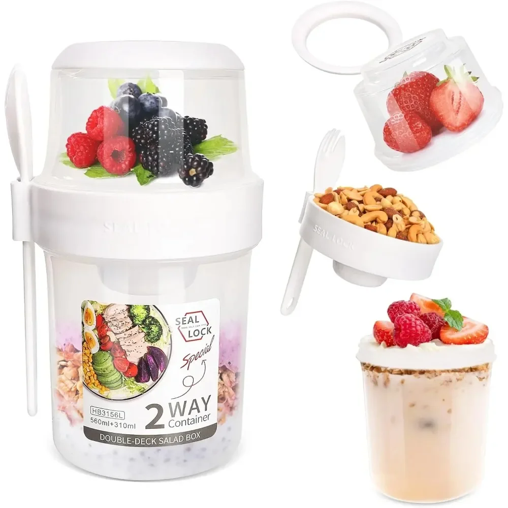 Salad Cup Breakfast Cups Porta - Meal Prep Yogurt recension och pris