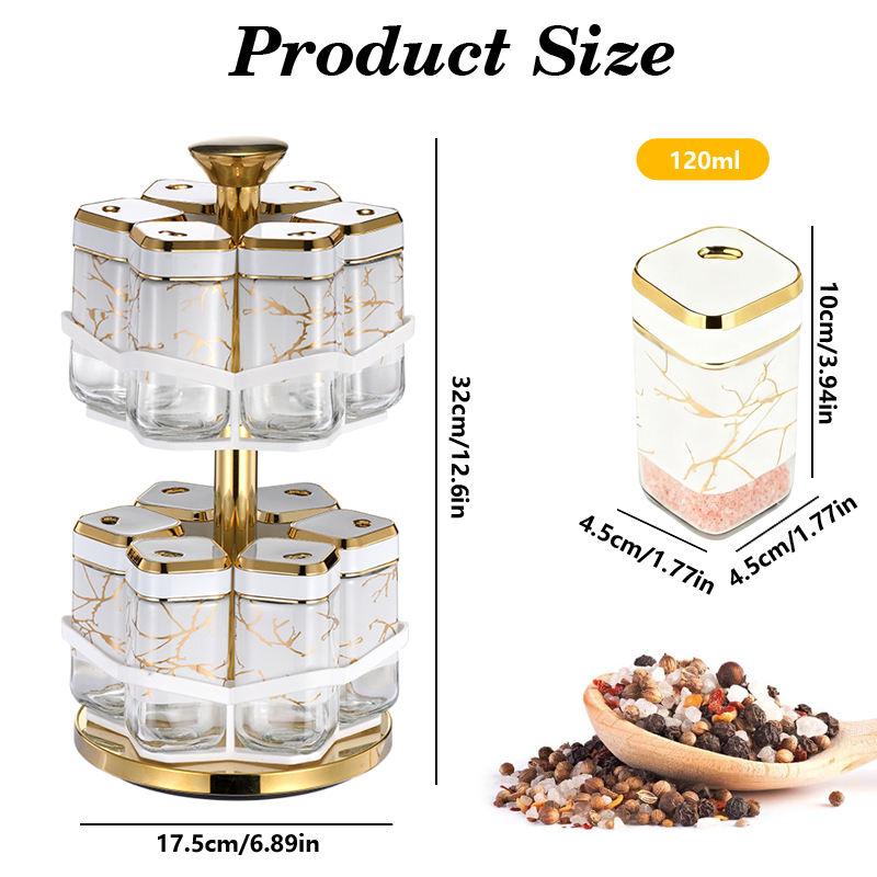 360° Rotating Spice Rack Organ - Herb Keeper Bottle recension och pris