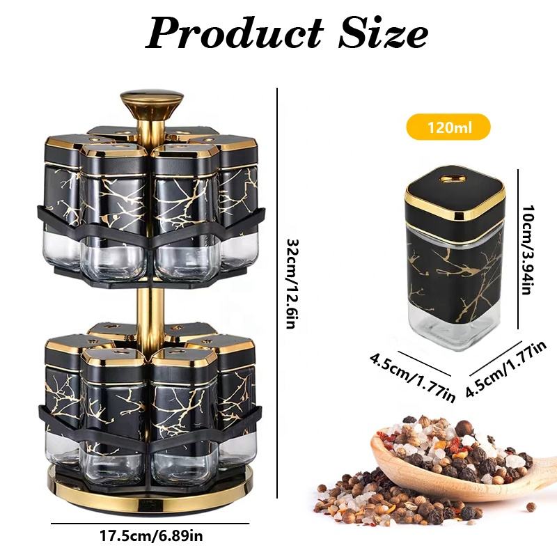 360° Rotating Spice Rack Organ - Herb Keeper Bottle recension och pris