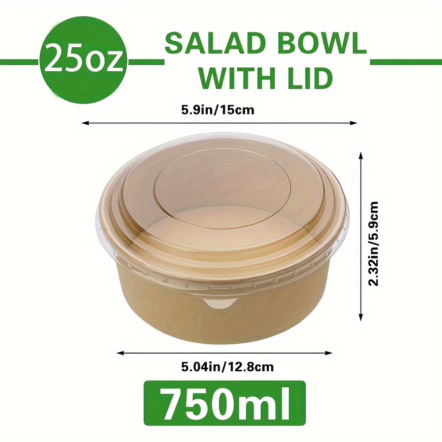 25Oz/750Ml 25/50 Pack Paper Bo - Meal Prep Food recension och pris