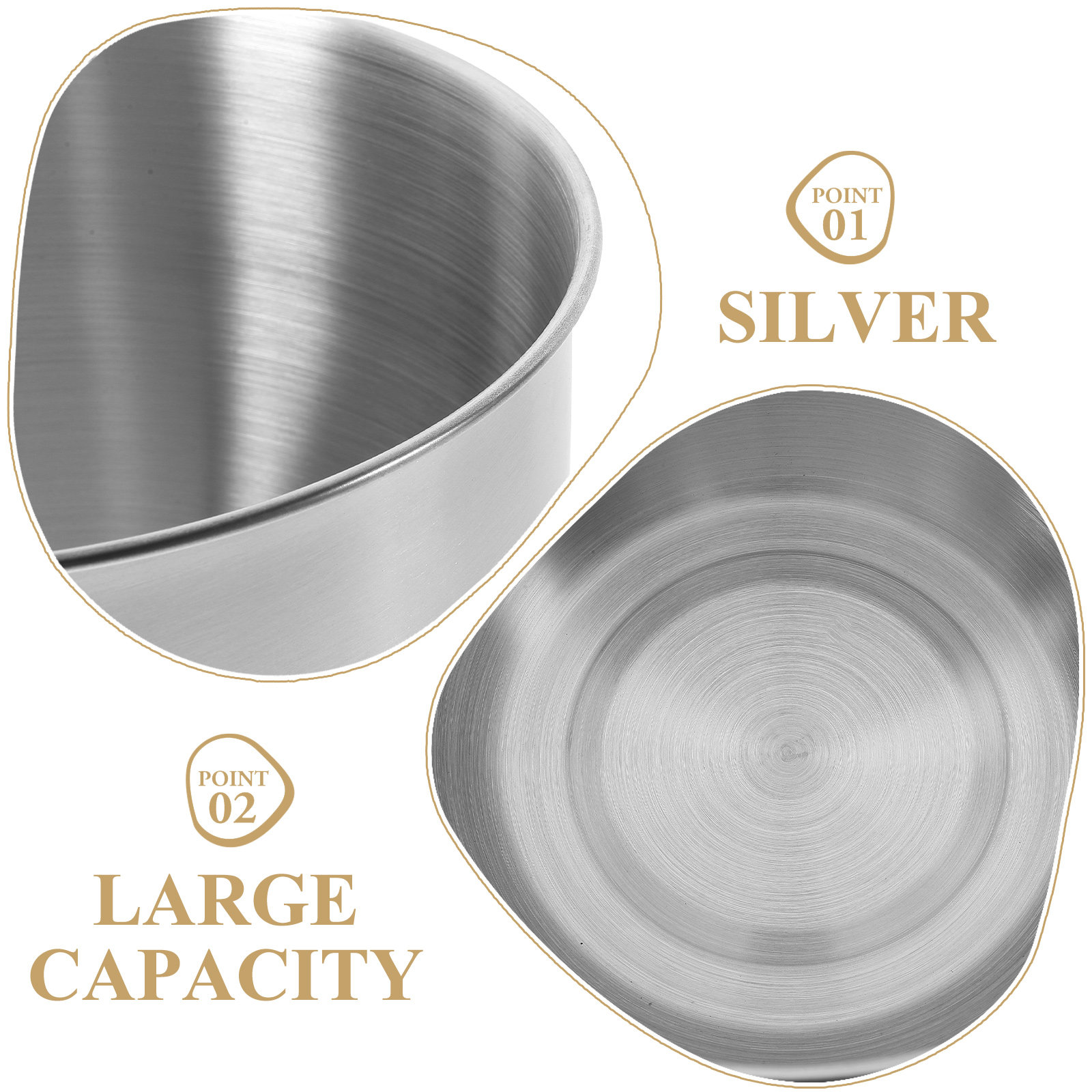 Deep Stainless Steel Mixing Bo - Meal Prep Food recension och pris