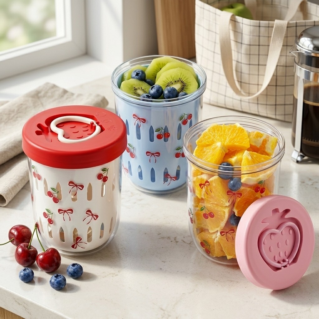 Plastic Salad Container with L - Meal Prep Yogurt recension och pris