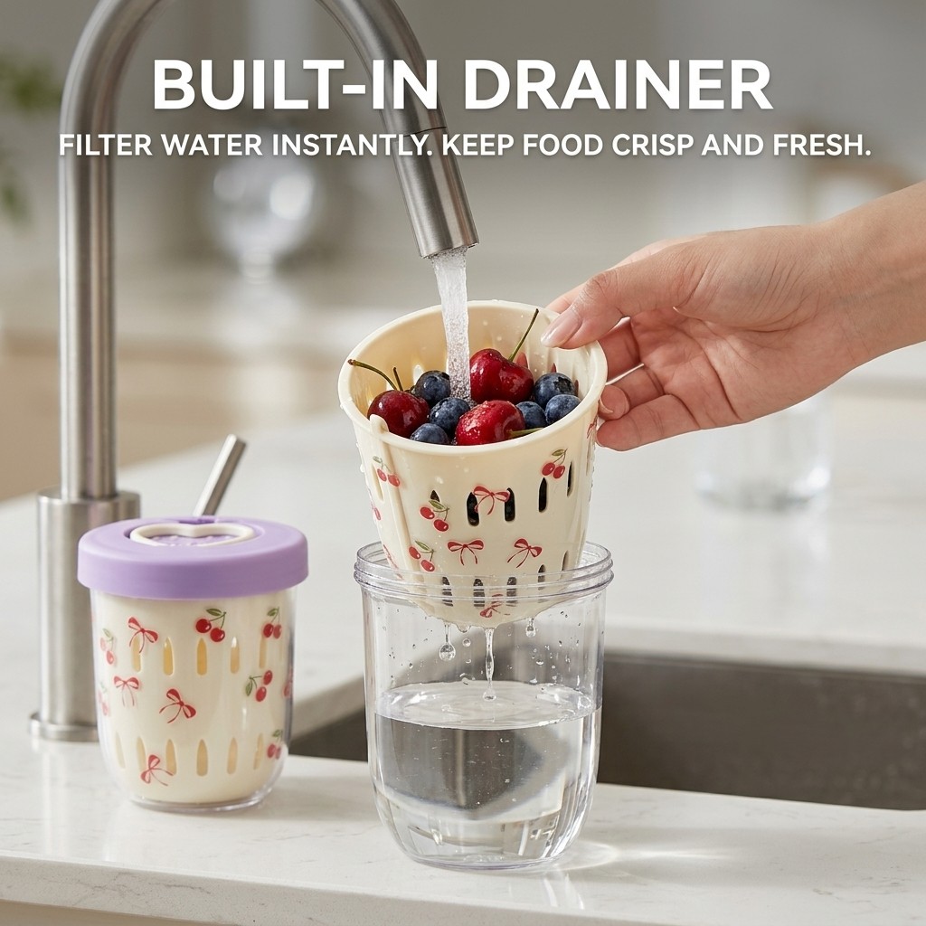 Plastic Salad Container with L - Meal Prep Yogurt recension och pris