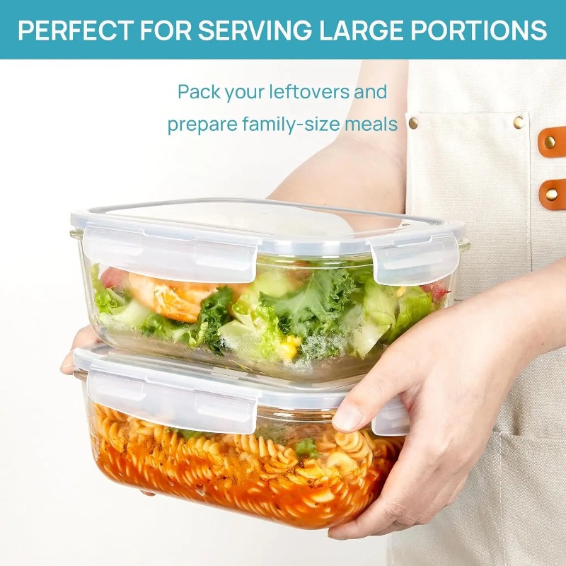 18 Pack Glass Food Storage Con - Meal Prep Kit recension och pris