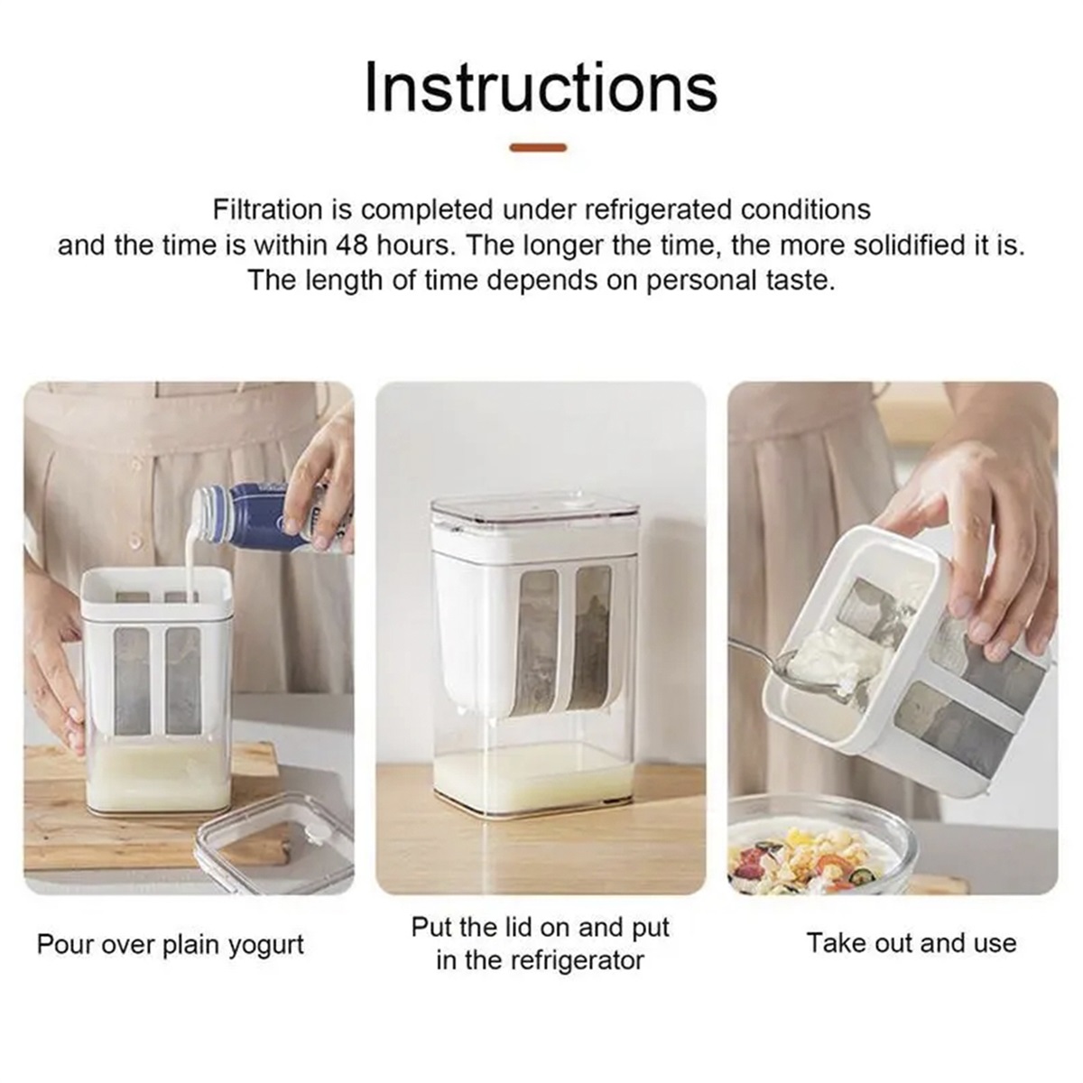 Yogurt Filter Food Strainer 11 - Meal Prep Yogurt recension och pris