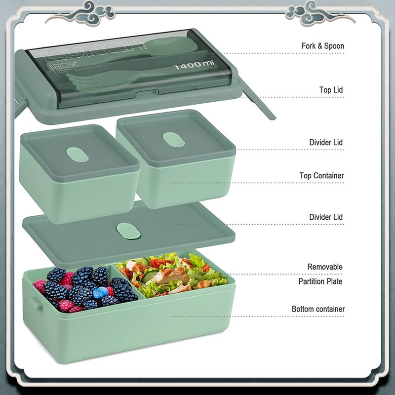 Durable Bento Box Kit, 47.35OZ - Meal Prep Kit recension och pris