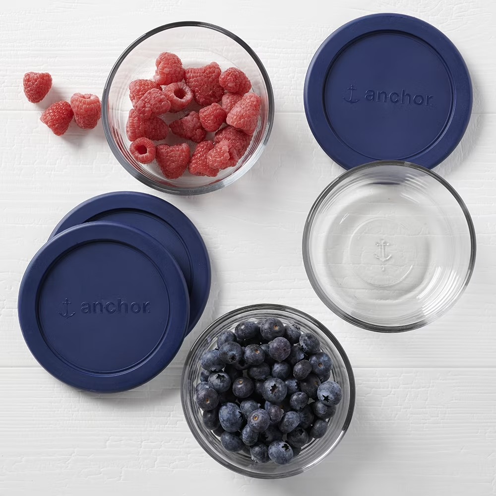 3 Pack 2 Cup Round Tempered Gl - Meal Prep Kit recension och pris