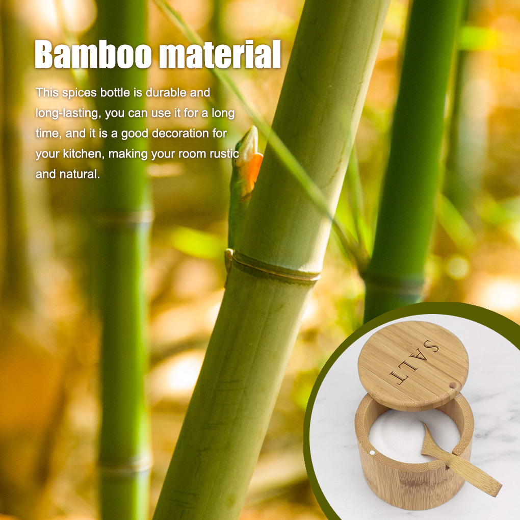Spice Jar Shaker Bamboo Pepper - Herb Keeper Bottle recension och pris