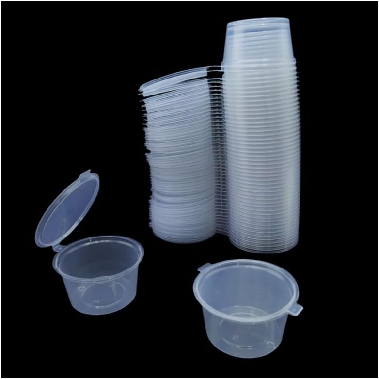 Disposable Clear Plastic Sauce - Meal Prep Jar recension och pris