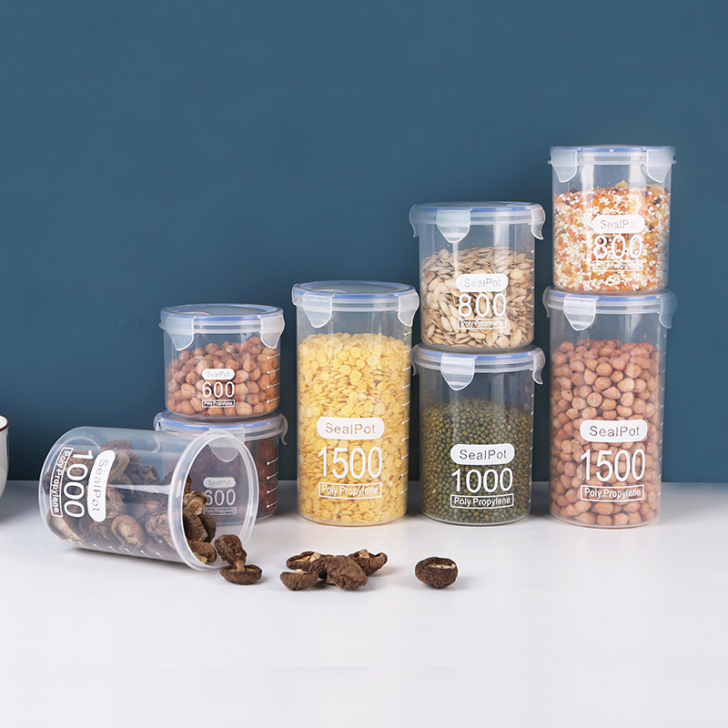 1-4PCS Sealed Jars With Scale  - Meal Prep Jar recension och pris