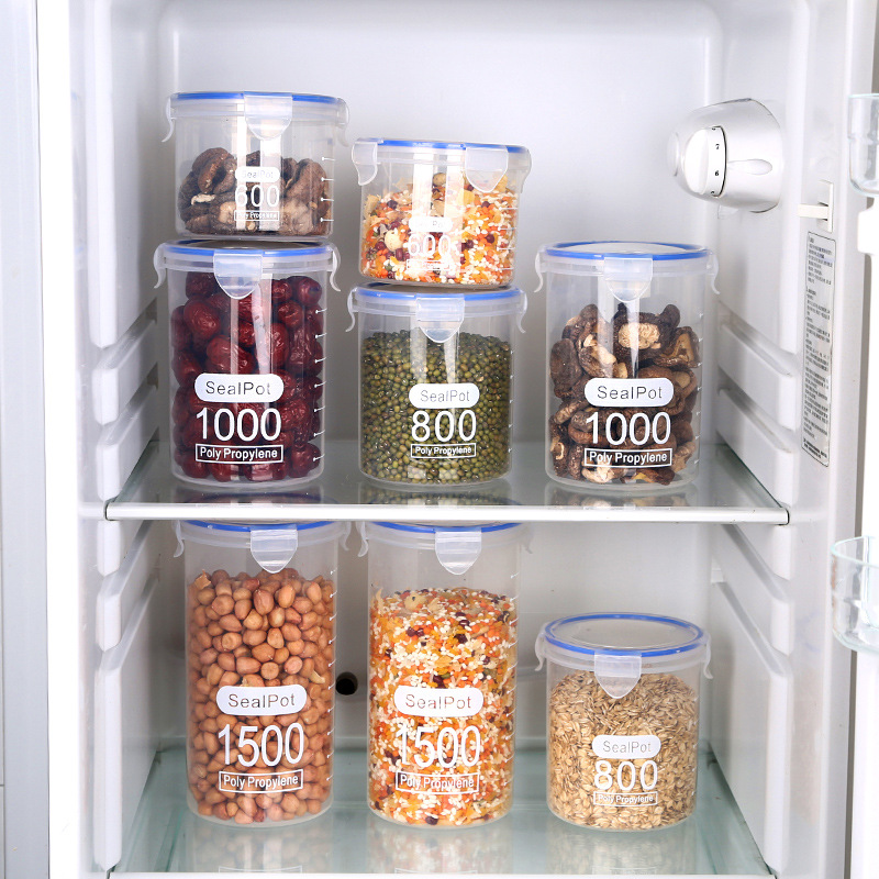 1-4PCS Sealed Jars With Scale  - Meal Prep Jar recension och pris