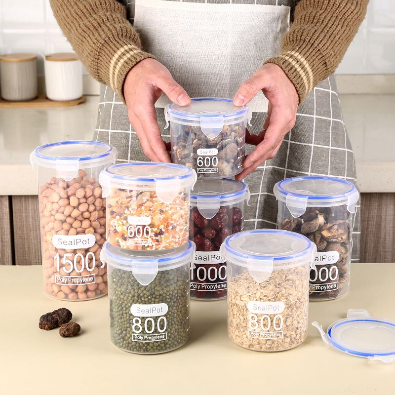 1-4PCS Sealed Jars With Scale  - Meal Prep Jar recension och pris
