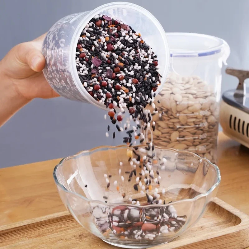 1/4PCS Sealed Jars With Scale  - Meal Prep Jar recension och pris